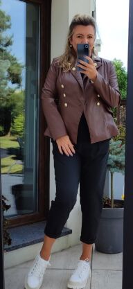 Marynarka ekoskóra Brown