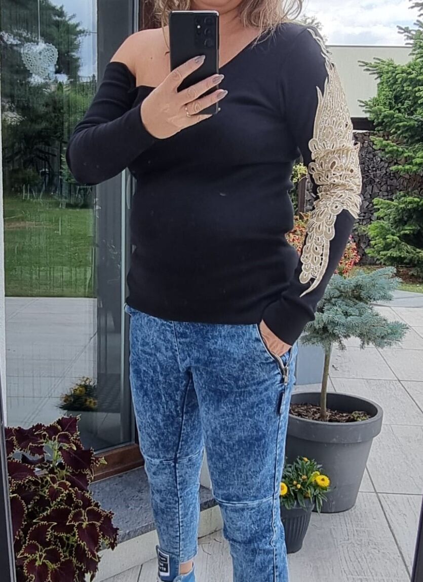Bluzka model prążkowy Firaly Gold