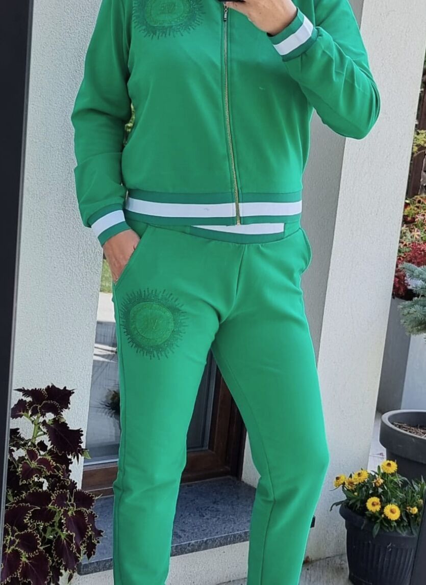 Dres bawełniany ze ściągaczem Green