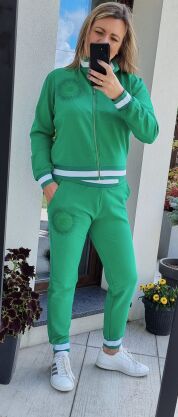 Dres bawełniany ze ściągaczem Green