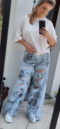 Spodnie jeansy Argento