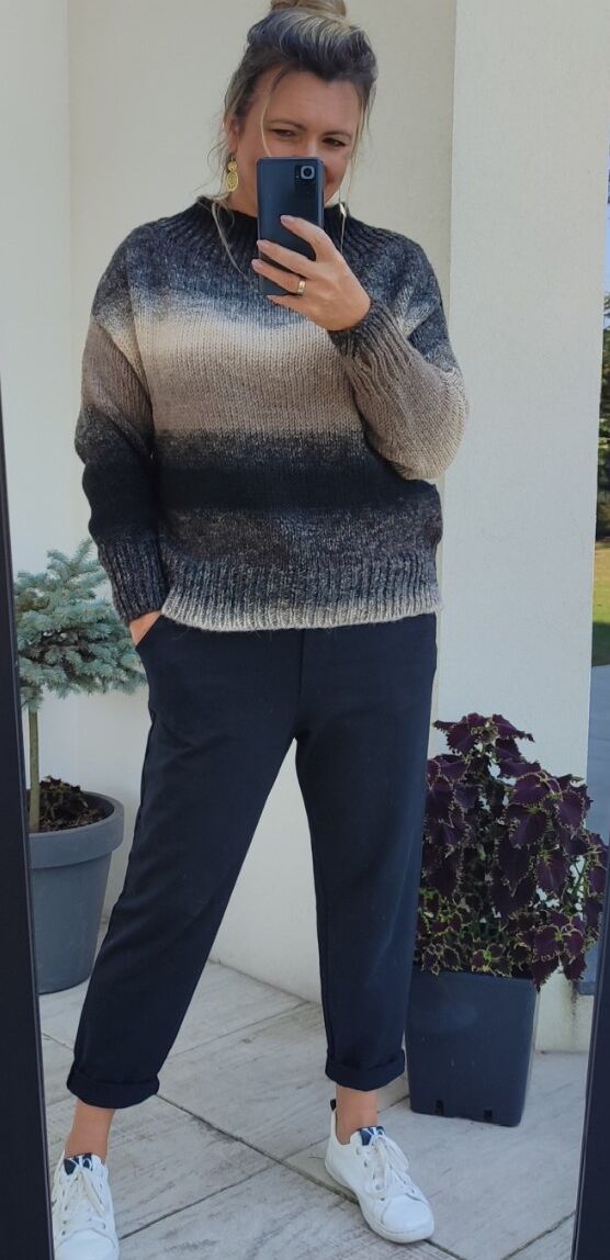 Sweter dzianinowy Ombre