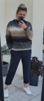 Sweter dzianinowy Ombre